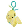 Manhattan Toy Mini-Apple Farm Lemon Baby Travel Toy With Rattle, Squeaker, Crinkle Fabric & Teether Clip-On Attachment