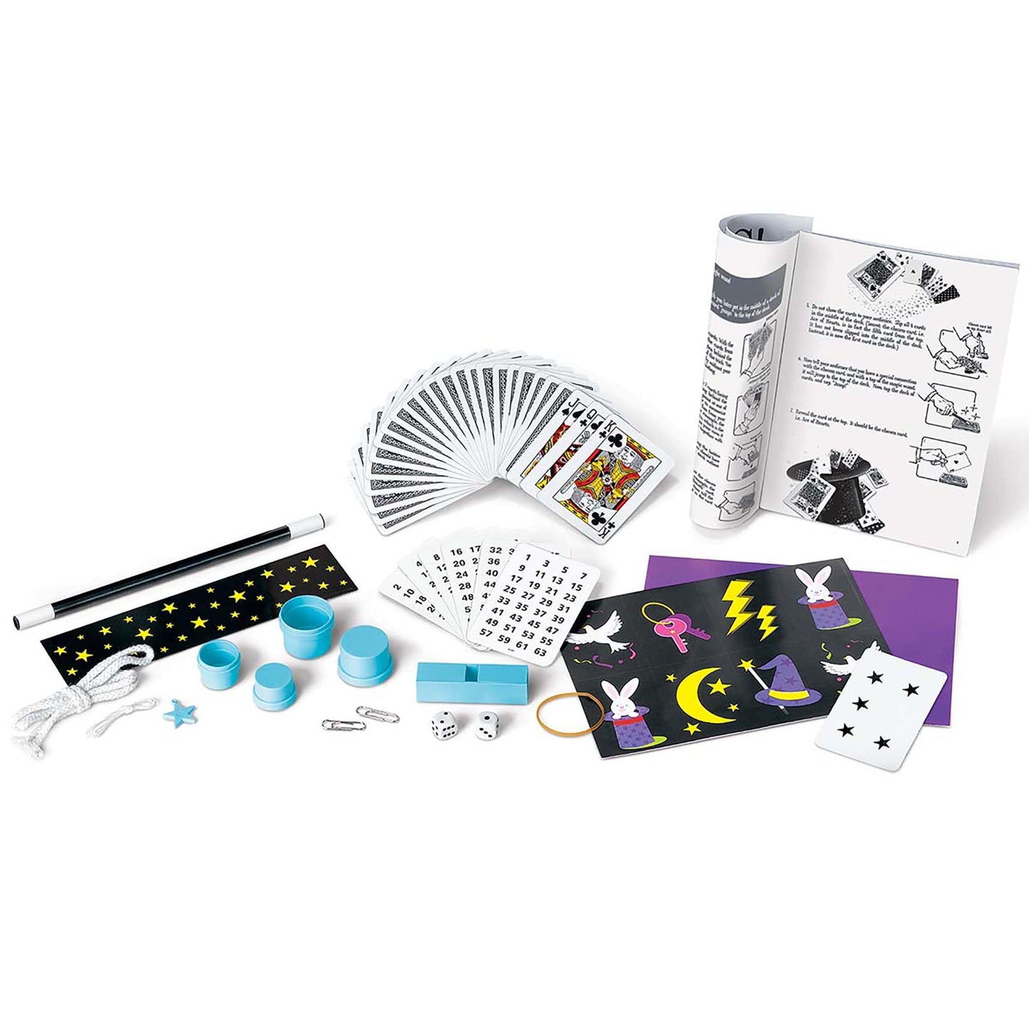 4M: KidzLabs: Magic Kit - Learn & Perform 12 Magic Tricks, Slight of Hand Set, Step-by-Step Instruction Booklet, Wand & Accessor
