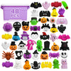 48PCS Halloween Mochi Squishy Toys for Kids Halloween Fidget Toys Bulk Mochis Squishies for Basket Goodie Bags Stuffers Trick or Treat Gifts Boys Girls Classroom Party Favors Treasure Box