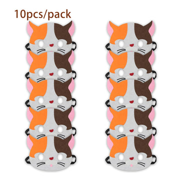 Jtnohx Felt Animal Masks, 10 Pcs Halloween Mask, Animal Costume For Birthday Party Supplies (Cat Mask)