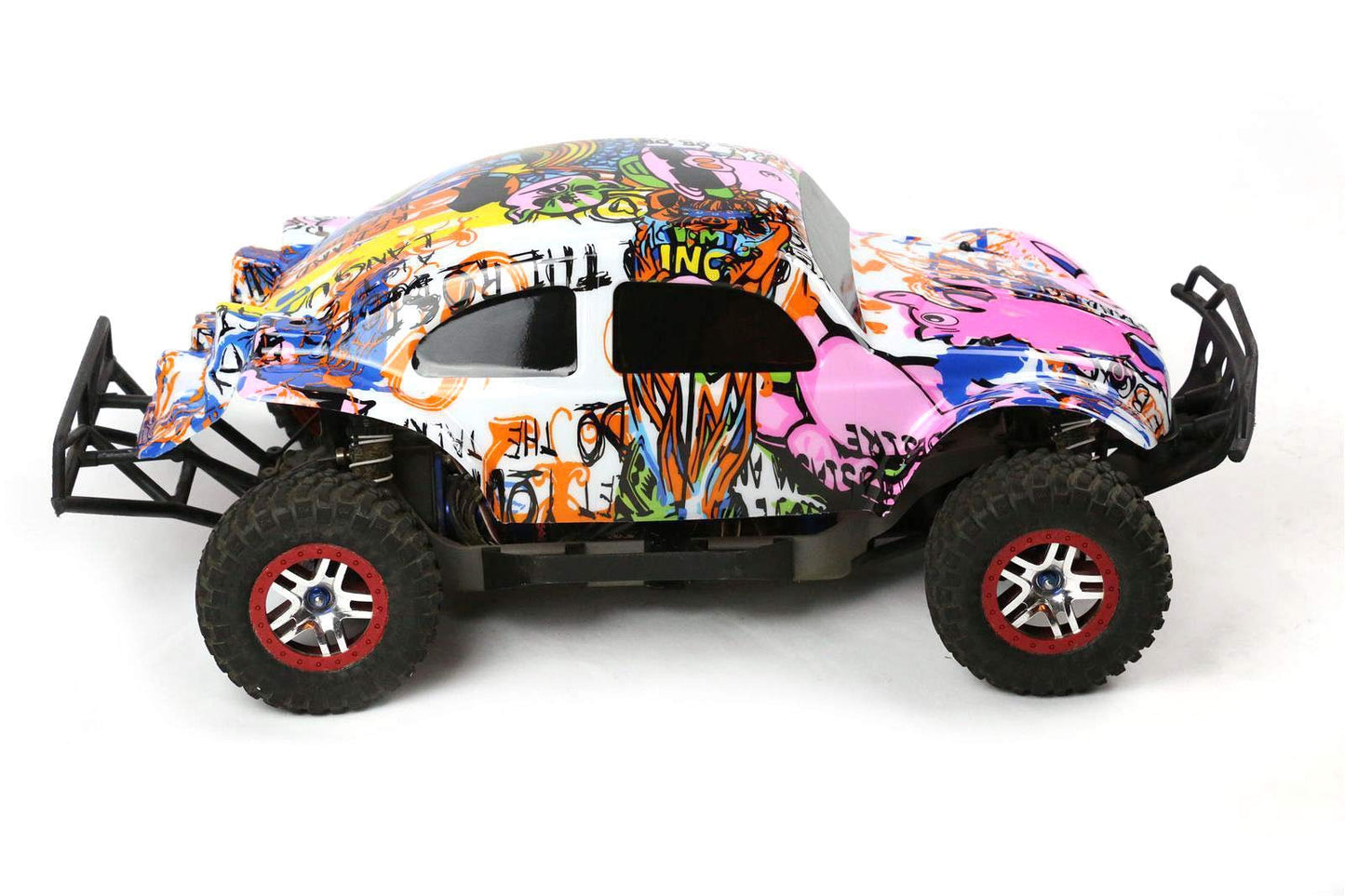 Compatible Custom Body Graffiti Pink Pig Style Replacement for 1/10 Scale RC Car or Truck (Truck not Included) SSB-PIG-01