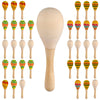 36 Pack Diy Wood Maracas Mini Wooden Party Favors Unfinished Hand Painted Craft Toys Shakers For Kids Painting Birthday Baby Sho
