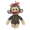 Plushland Curioso Brown Sock Monkey - Hand Knitted 6-Inch Stuffed Animal Toy for Kids, Babies, and Teens - Perfect Gift Puppet