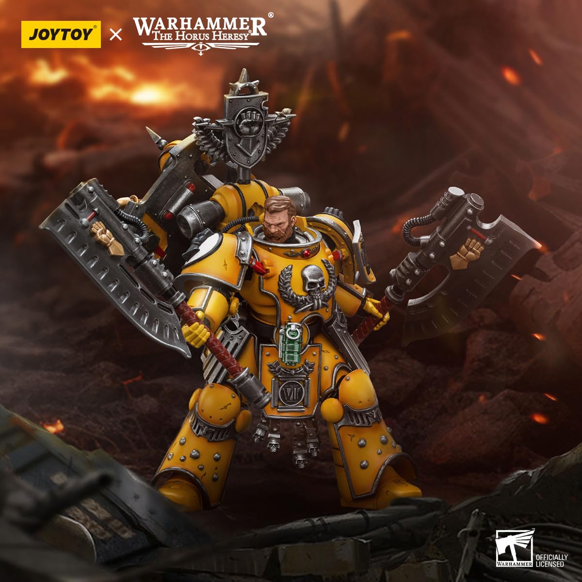 Beerise Joytoy 1/18 Action Figures - Warhammer The Horus Heresy Imperial Fists Fafnir Rann - 5,Classic Character,Collectible,Age