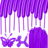 Hykjnbw Purple Long Balloons For Balloon Animals, 260 Balloons Art Kit For Twisting, Skinny Modeling Balloons Supplies For Birth