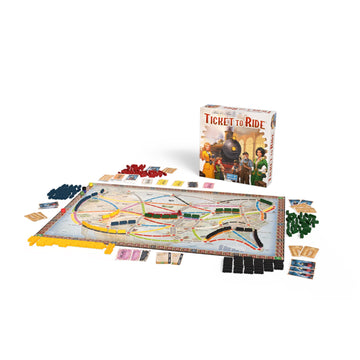 Asmodee Ticket to Ride Board Game (2025 Refresh) - A Cross-Country Train Adventure for Friends and Family, Strategy Game for Kid