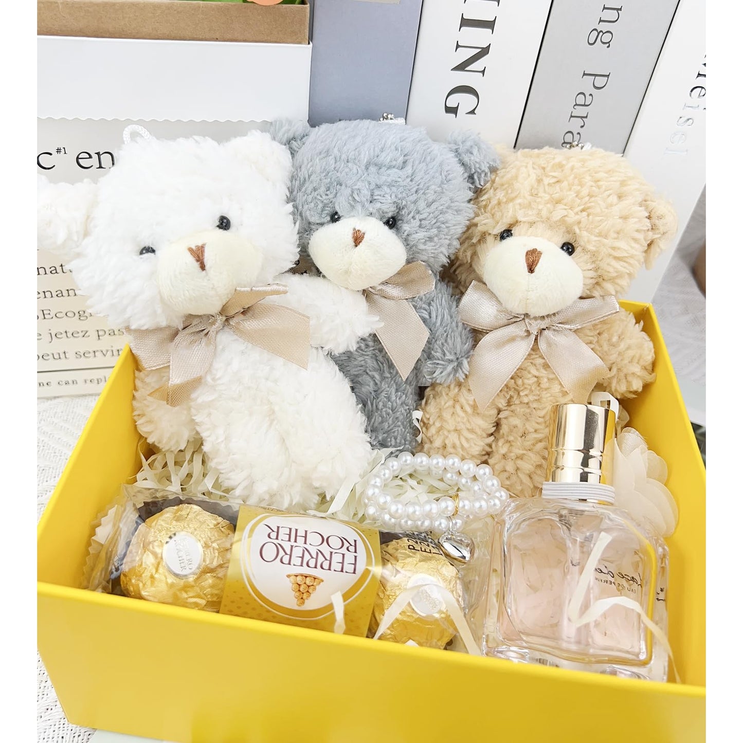Yjubaoa 12 Pcs Mini Stuffed Teddy Bears 4.7 Inch Small Plush Teddy Bears Bulk For Diy Keychain Birthday Christmas Party Favor (W