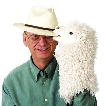 Folkmanis Alpaca Stage Puppet, White (2885)