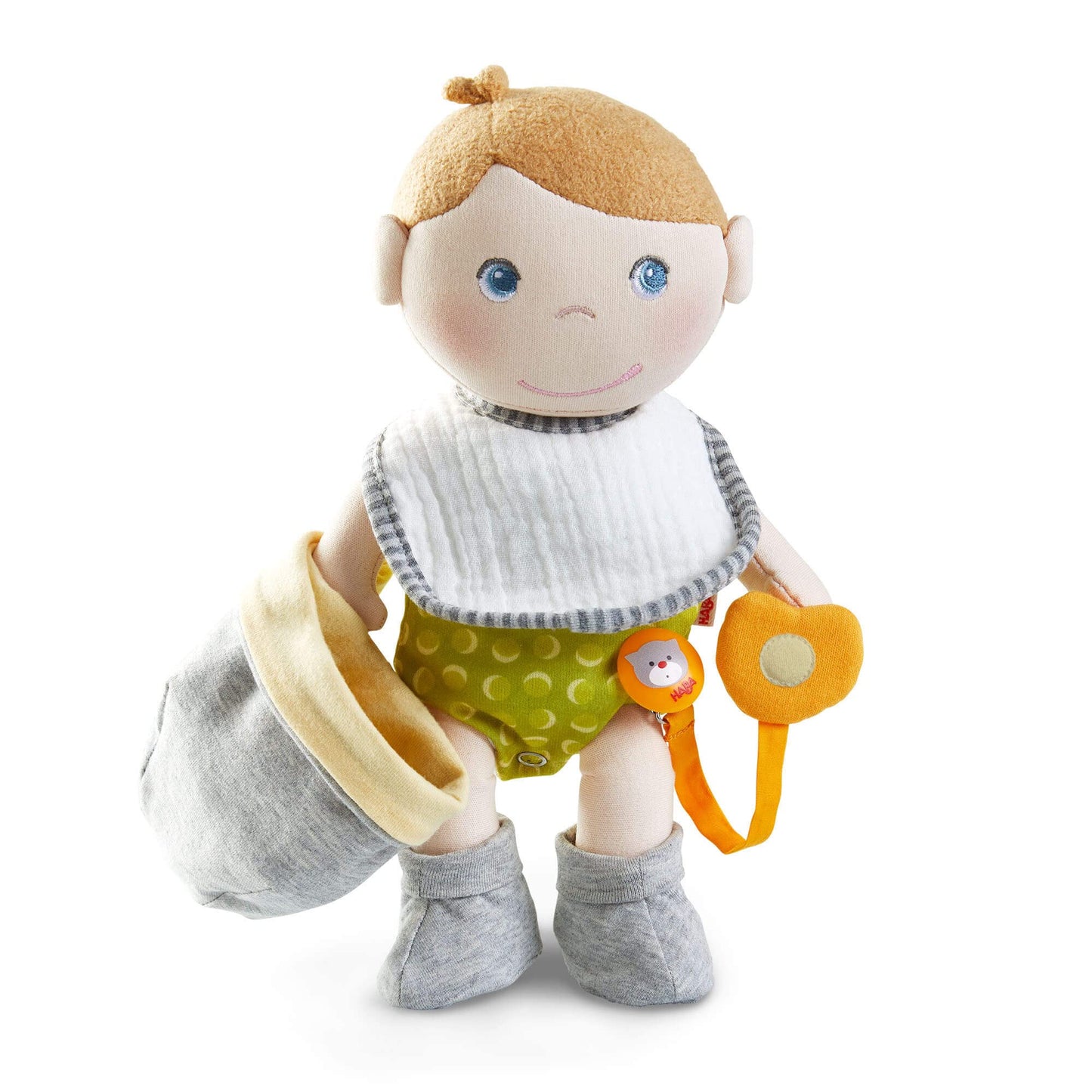 Haba Soft Doll Maxime Baby Doll Accessories Set - Machine Washable Plush Toys For 2 Year Old Girl And Boy - 11 ½“ Gift Set For Early Learning And Role Playing Skills