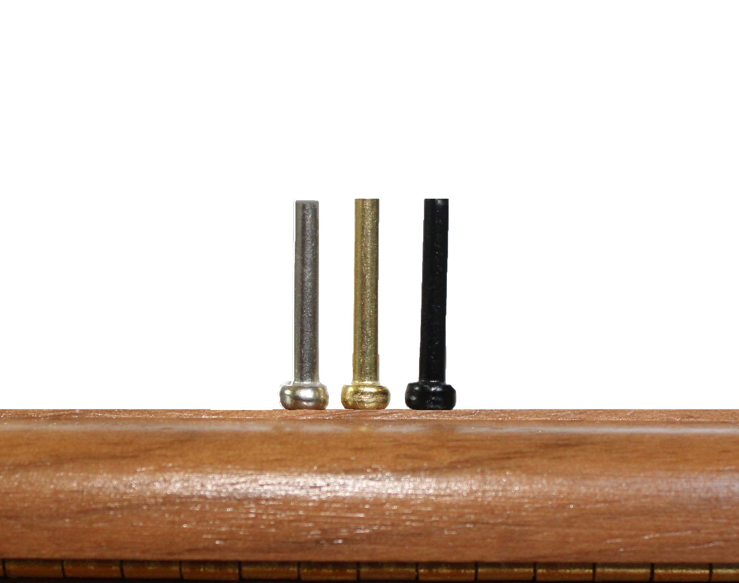 We Games Standard Metal Cribbage Pegs With Velvet Pouch - Set Of 6 (3 Brass, 3 Silver)