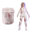 Preboun Halloween Mummy Bandage Wrap Bloody Gauze Zombie Makeup Props Creepy Costume Bandage Cosplay Party (65.6 Ft X 3.94 Inch)