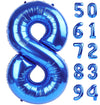 Navy Blue 8 Balloon, Number Balloon 40 Inch, Blue Birthday Decorations, 8 18 28 38 80 Birthday Balloons, 8Th Blue Party Supplies