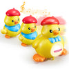 Syncfun Musical Duck Toy With 2 Baby Ducks, Repeats What You Say, Crawling Tummy Time Toy With Light & Music, Early Learning Edu