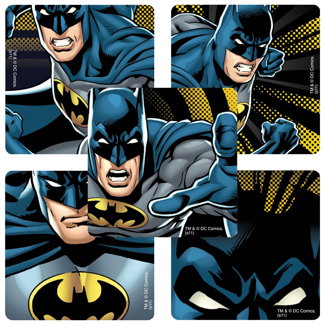 Smilemakers Glow In The Dark Batman Stickers - Prizes And Giveaways - 50 Per Pack