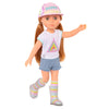 Glitter Girls – Astrid 14-Inch Poseable Doll – Red Hair & Hazel Eyes — Camping Outfit, Matching Cap, And Glitter Boots –Toys, Clothes, And Accessories For Kids Ages 3+