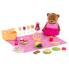 Li'l Woodzeez Picnic Playset - 20 Pcs including Baby Bear, Basket, Play Food - Multicolor - Model WZ6531Z - Gift for Kids Ages 3+