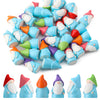 GGSTDDUP 30Pcs Mini Gnomes Ornaments Mini Resin Gnomes Statues Cute Miniature Gnome Figurines Garden Dwarf Statues Decor for Landscape Outdoor Patio Yard Lawn