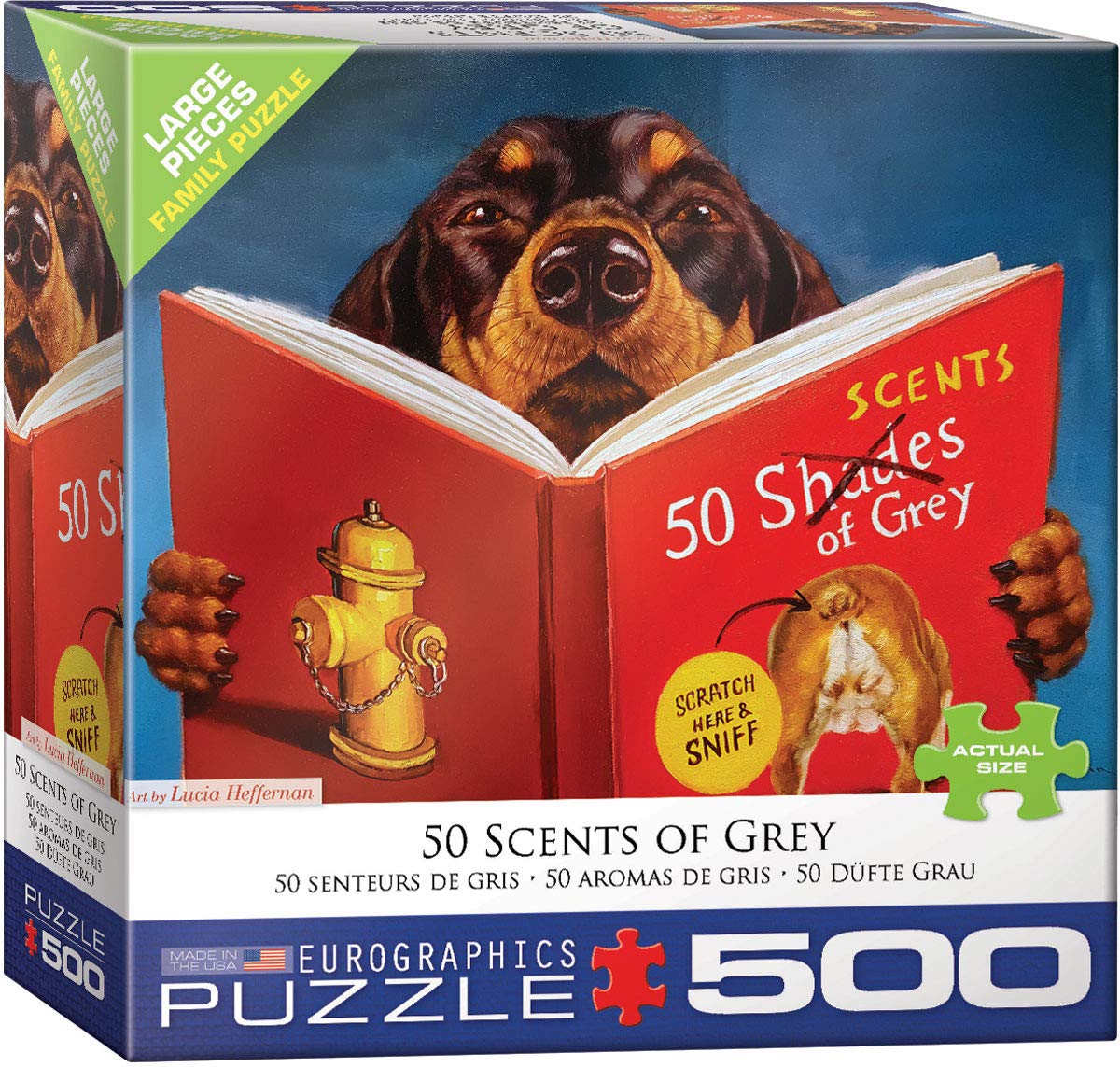Eurographics 8500-5451 50 Scents Of Grey By Lucia Heffernan 500 Piece Puzzle