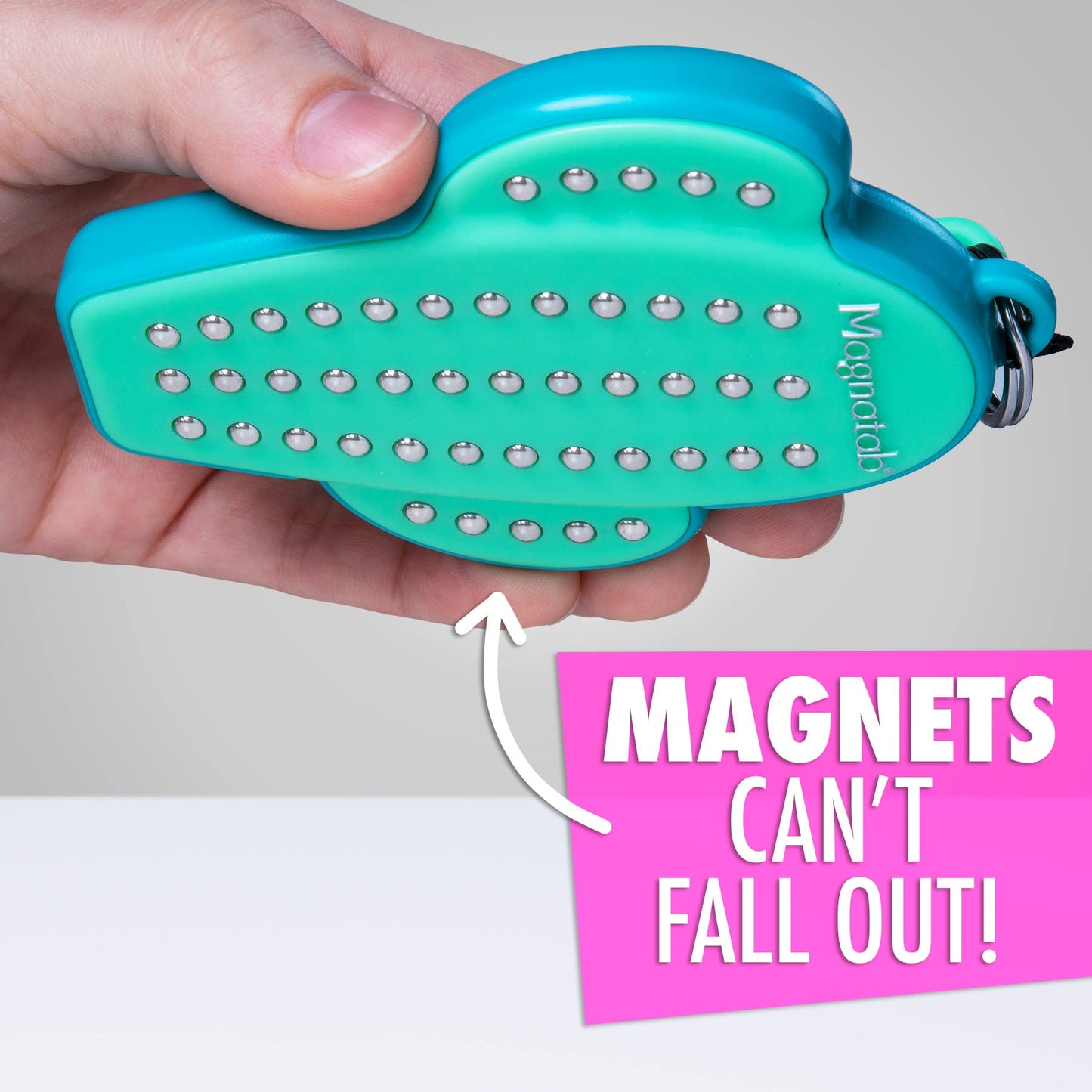 Magnatab Minis - Sensory Toys, Magnetic Drawing Tool, Toddler Writing Practice, Sensory Play, Fidget Toys, Stylus Included, Travel-Friendly, Ages 3+ - Cactus