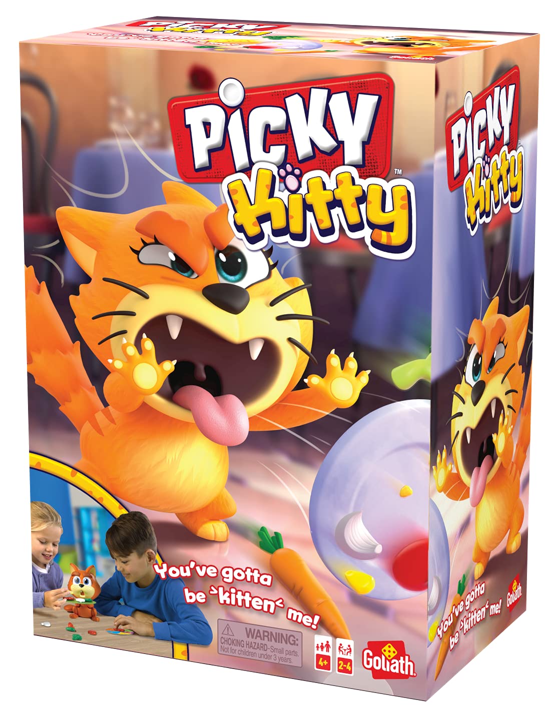 Picky Kitty - The Feed The Kitty His Veggies Before He Flips His Plate Game By Goliath