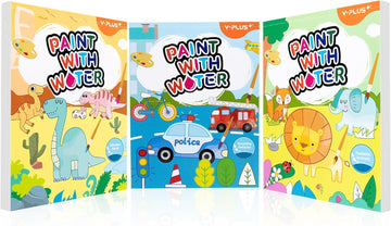 Yplus Paint With Water Books For Toddlers, Watercolor Painting Paper For Kids Ages 1-3, 2-4, Art Craft Gift For Drawing With Bru