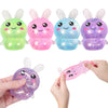 Easter Basket Stuffers,Easter Basket Essentials,4Pcs Squishy Easter Bunny Stress Balls For Adults,Kids,Easter Toys Stress Relief