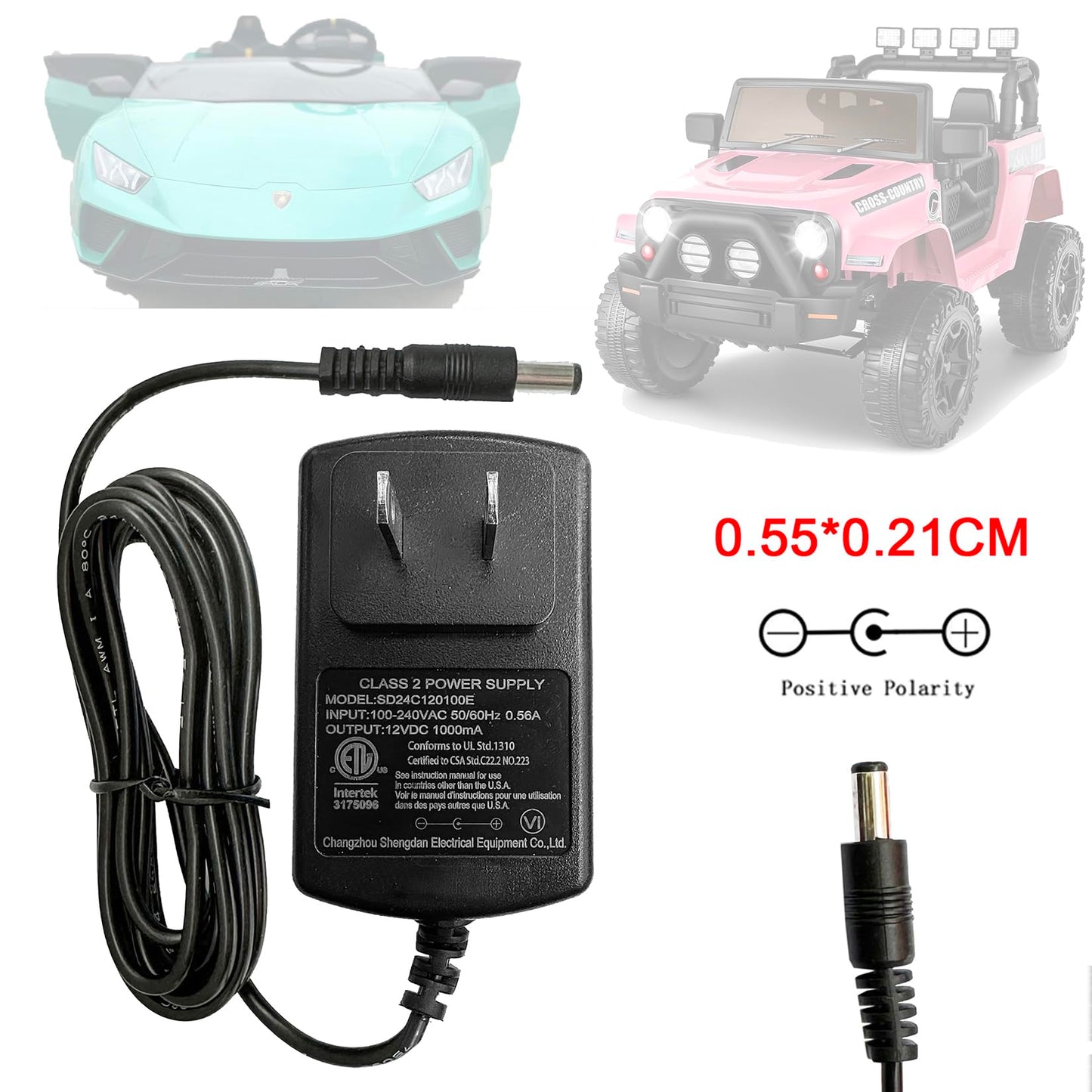 12V Battery Charger for Kids Ride on Toys,VI Upgrade Charger for FanttikRide 12V,Best Choice Products Wrangler SUV Kid Trax Dyna
