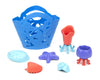 Green Toys Oceanbound Tide Pool Set - 7 Piece Pretend Play, Motor Skills, Kids Bath Toy Floating Pouring Shells With Storage Bag