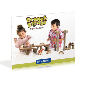 Guidecraft Branch Blocks - 36 Piece Kid'S Natural Wooden Unit Building Set, Tree Block Stacking Sorting Toy For Toddlers