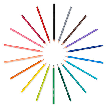 BIC Kids Tropicolors Colouring Pencils, 24 Assorted Colors, Wooden, Model 9375182