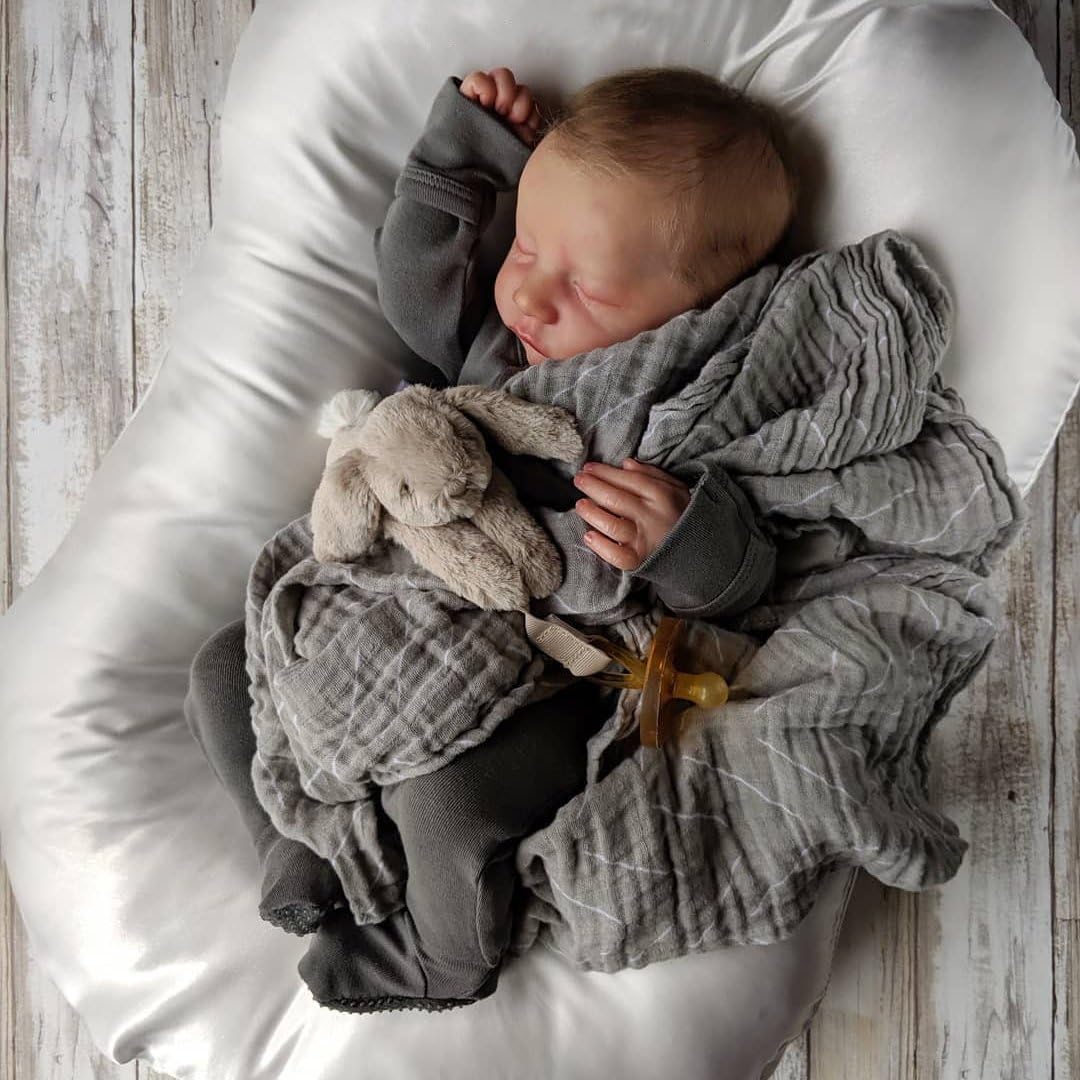 Charex Realistic Reborn Baby Dolls - Lifelike Therapy Doll 18 Inch Sleeping Newborn Real Baby Doll, Christmas Birthday Gift Set For 3+ Years Old Kids Girls Boy Toys