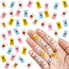 WOZADU 200 PCS Mini Resin Candy Figures for Crafts Tiny Resin Snack Miniature Things for Dollhouse Fairy Garden Micro Landscaping Decoration Cake Toppers Decor