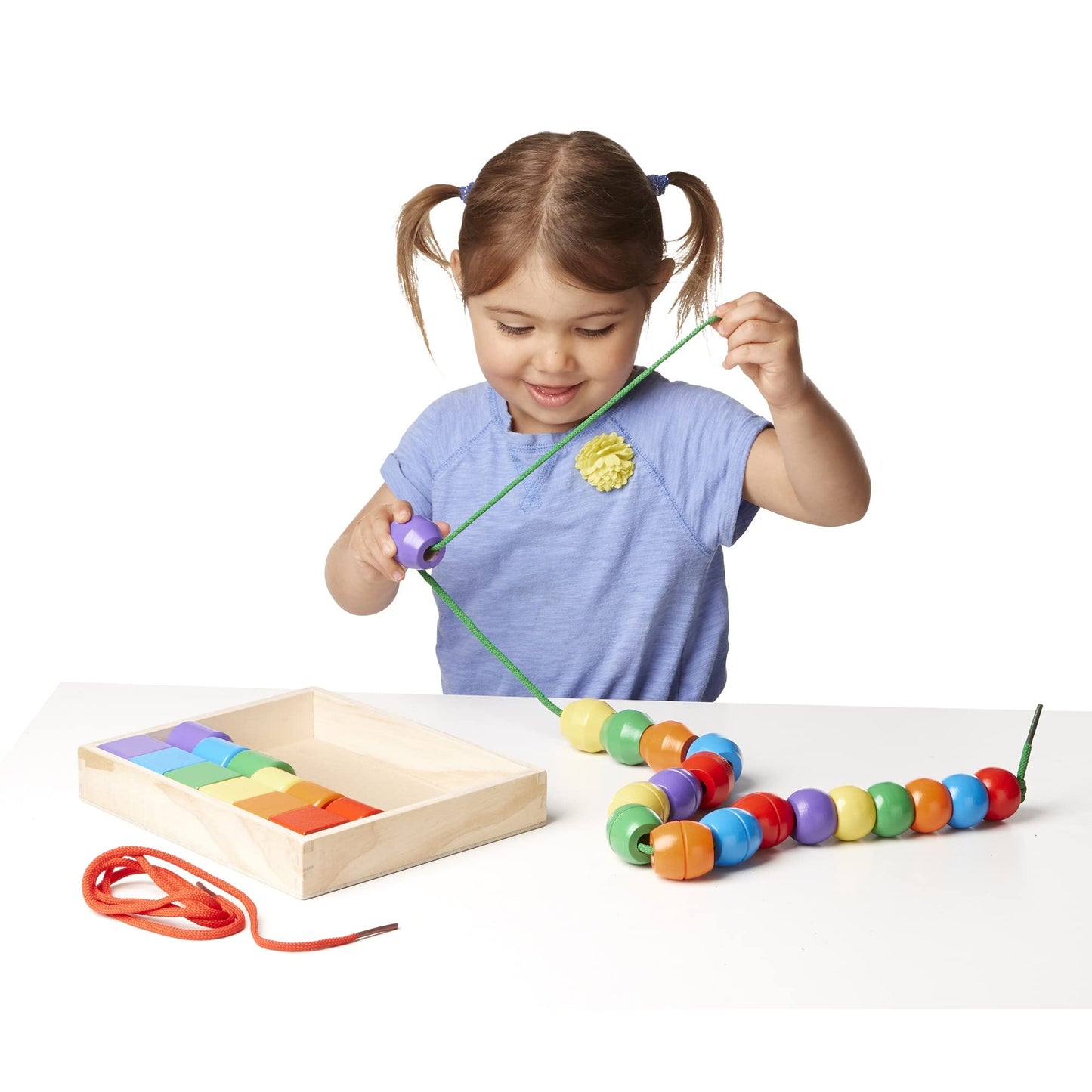 Melissa & Doug Primary Lacing Beads, 32 Pieces