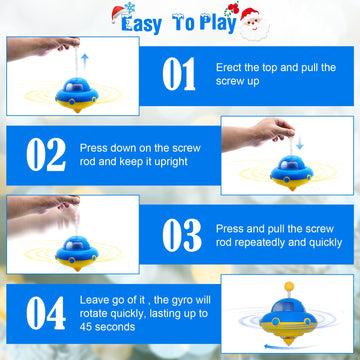 Light Up Spining Top Toy with Flashing Lights Learning/Sensory Toys for Toddlers Fidget Toys for mature-themed and Kids Birthday Party Favors Toys for 3 4 5 6 7 8 9 10 Year Old Boys Girls