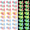 Fuyamp 40Pcs Luminous Mini Axolotl Resin Miniature Glow in The Dark Tiny Axolotl Charms Figures for Landscape Aquarium Dollhouse