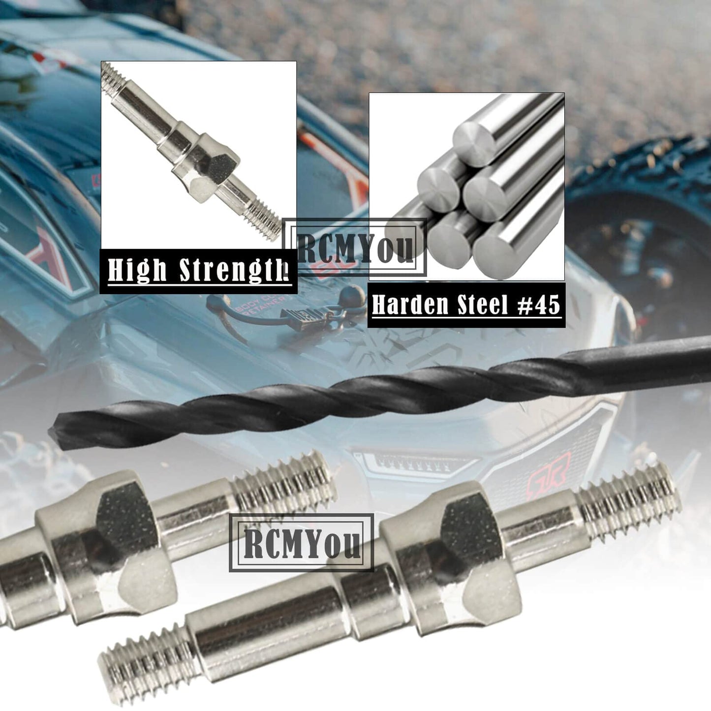 RCMYou Shock Standoff Upgrades Part for 1/8 1/7 Arrma 6S BLX 4WD Typhon Kraton Outcast Mojave Notorious Infraction Felony Talion