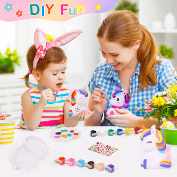 Dededa Paint Your Own Unicorn Night Light Art Kit, Arts And Crafts For Kids Ages 4-8,Unicorns Gifts For Girls Painting Kit Unico