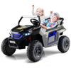 Olakids 2 Seater Ride On Car For Kids, 12V Utv Kids' Electric Vehicles With Remote Control, Spring Suspension, Soft Start, Music Bluetooth Fm, Battery Powered For Ages 3-8 (Jet Black)