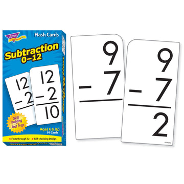 Trend T53103 Skill Drill Flash Cards, 3 X 6, Subtraction
