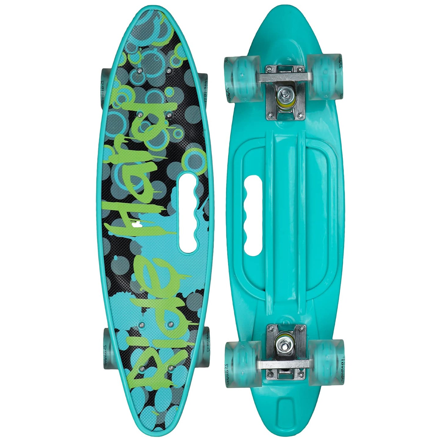 AIRAVAT Venom Skateboard Blue Made of ABS Plastic, Metal and PU Wheel with Weight Capacity Upto 100Kg