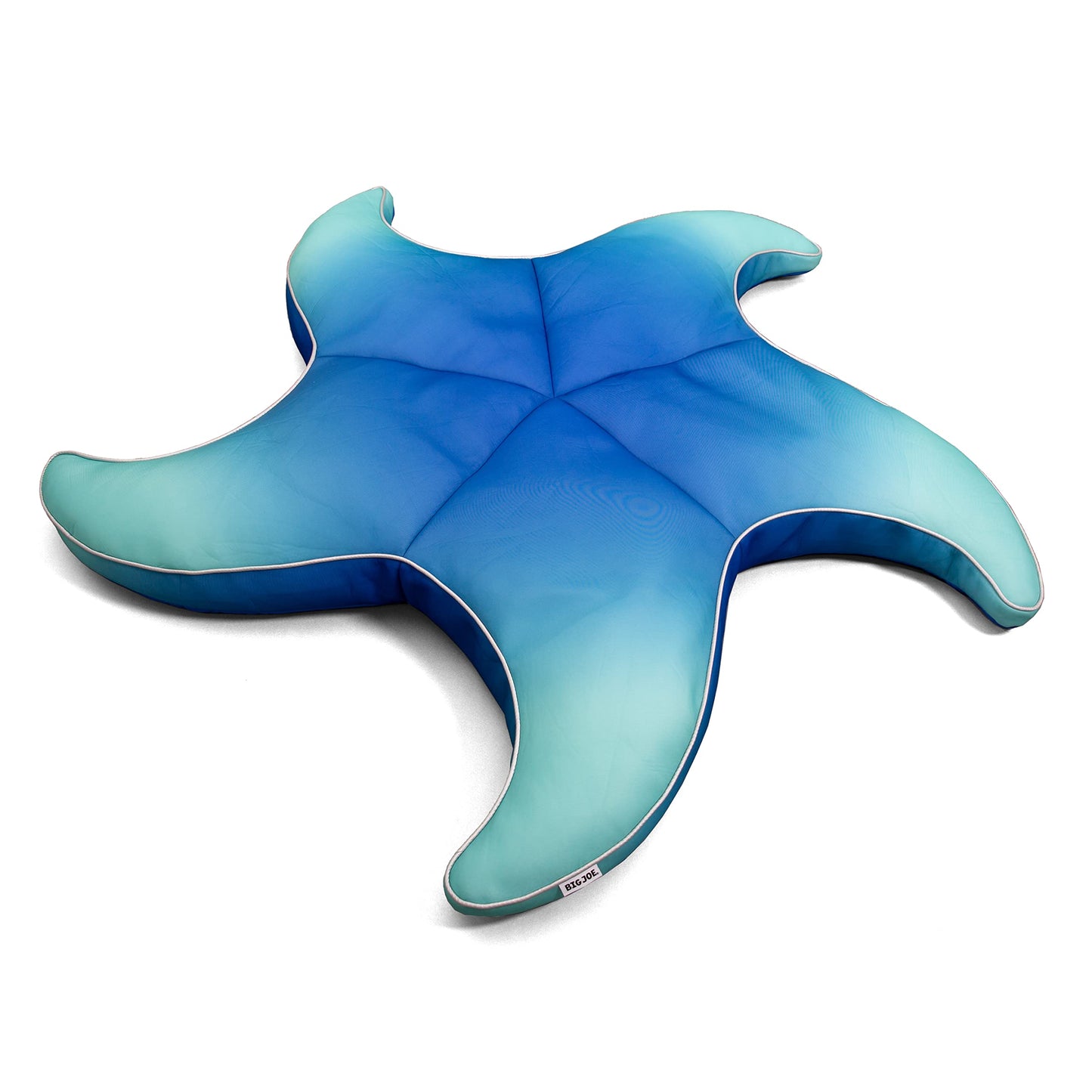 Big Joe Wavy Starfish No Inflation Needed Novelty Pool Float, Le Ombre Blue Double Sided Mesh, Quick Draining Fabric, 5 Feet Big