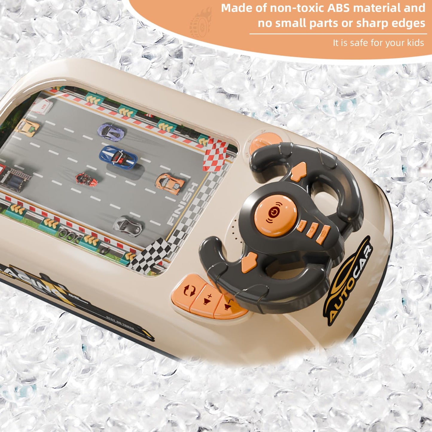 Racing Adventure Car Steering Wheel Toy,Car Racing Adventure Toy With Steering Wheel, Driving Simulator For Kids Racing Car Adve