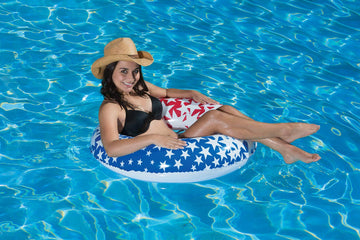 Poolmaster American Stars Inflatable Swimming Pool Inner Tube Float, 36 Inch