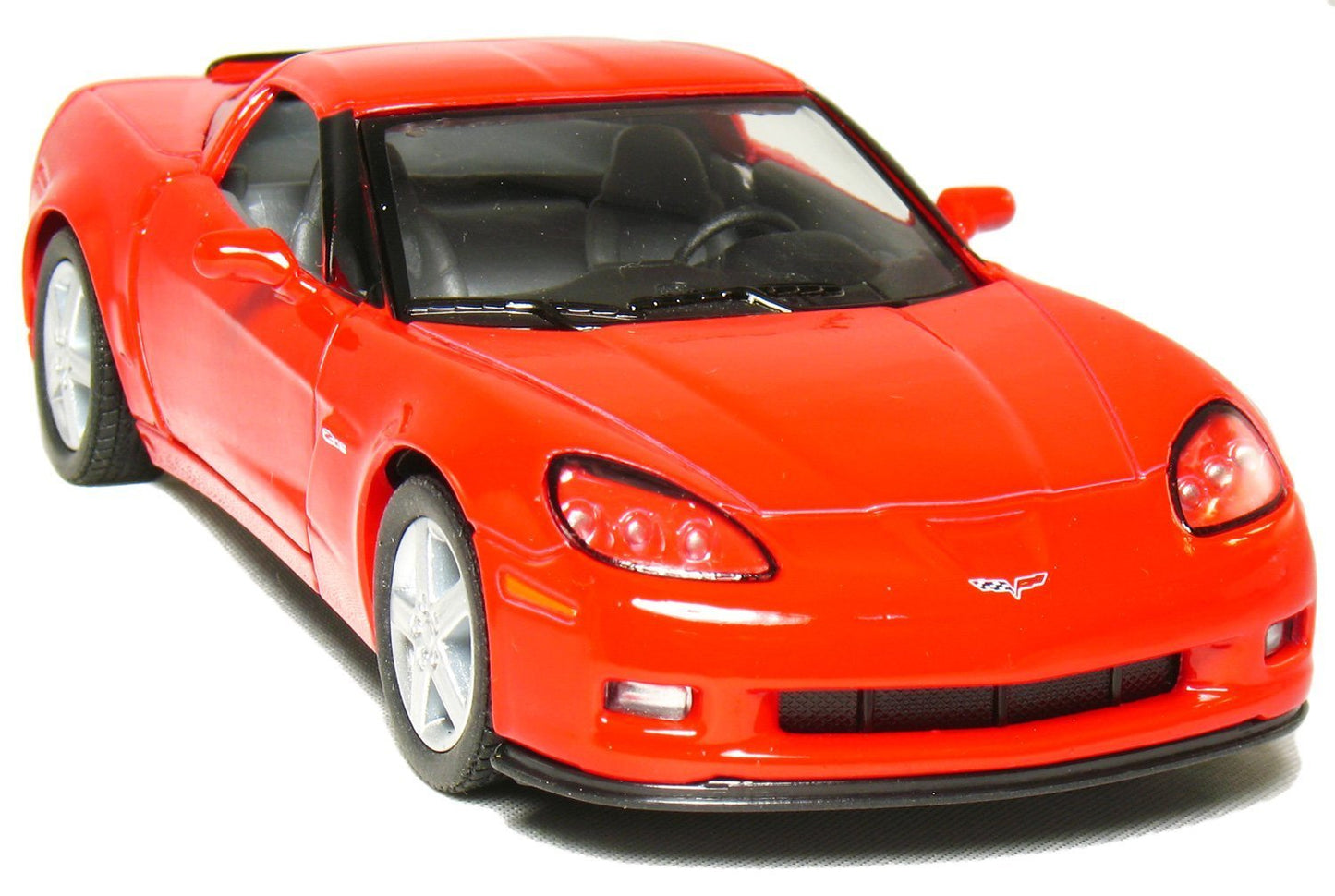 KiNSMART 2007 Corvette Z06 5inch 1:36Scale Die Cast Metal Model Toy Cars RED
