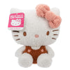 Jazwares Hello Kitty Plush Doll - 8" Velveteen Stuffed Animal Toy - Multicolor - Officially Licensed Sanrio - Gift for Kids 2+
