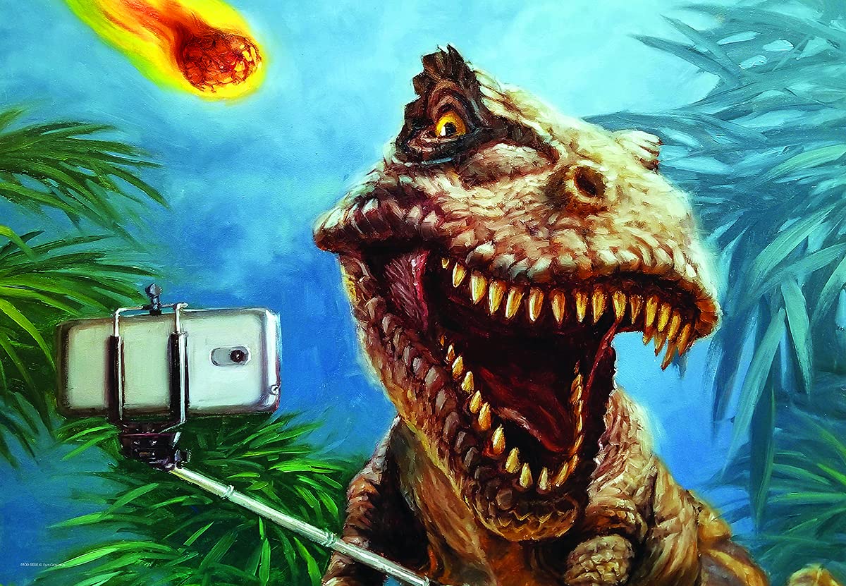 Eurographics Dino Selfie By Lucia Heffernan 100-Piece Puzzle