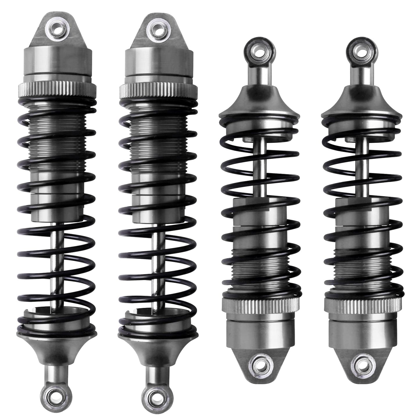 AllinRC 4Pcs All Metal Aluminum Front & Rear RC Shocks for 1/10 RC Truck Traxxas Slash Rustler Stampede Hoss 4X4 Replace 5862 37