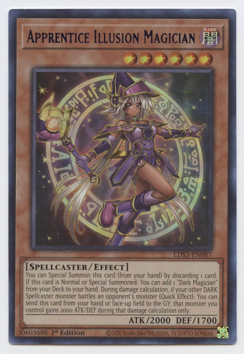 Apprentice Illusion Magician (Blue) - Lds3-En087 - Ultra Rare - 1St Edition