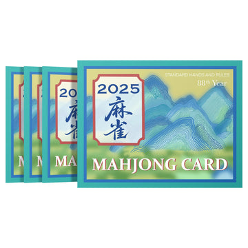 RBFSAH Mahjong Cards 2025 Large Print Set 4PCS American Majong Card Official
