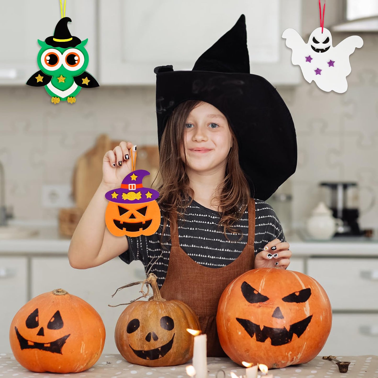 Fennoral 12 Pack Halloween Craft Kit For Kids Make You Own Halloween Foam Stickers Halloween Arts And Crafts Diy For Kids Boys G